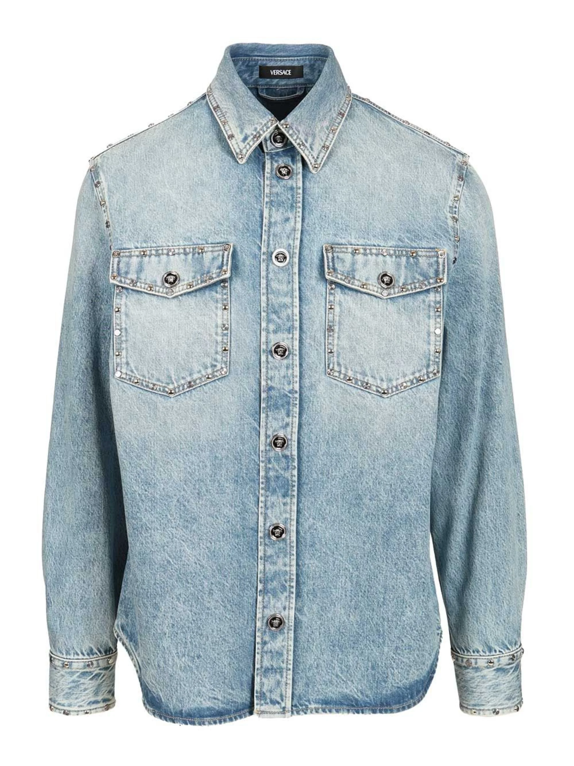 Cotton denim shirt - 1