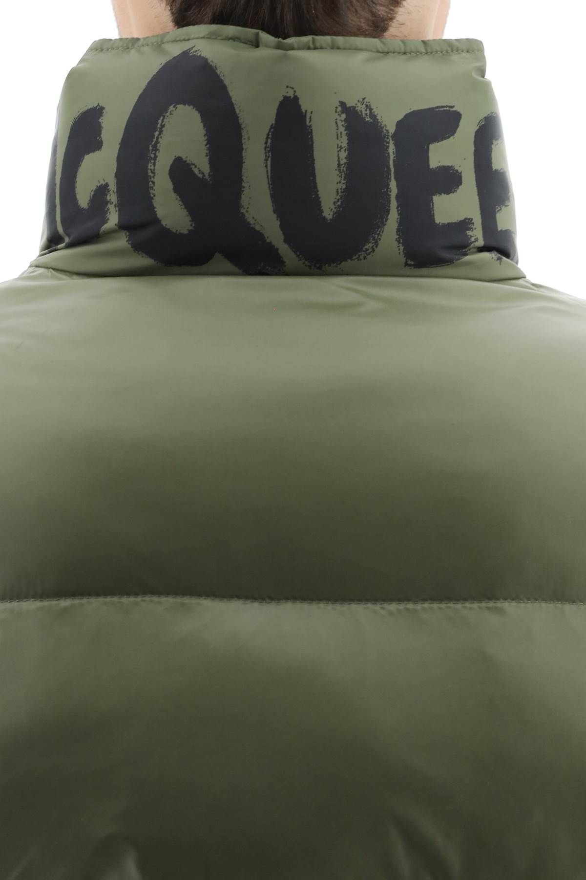 GRAFFITI LOGO PRINT DOWN JACKET - 5