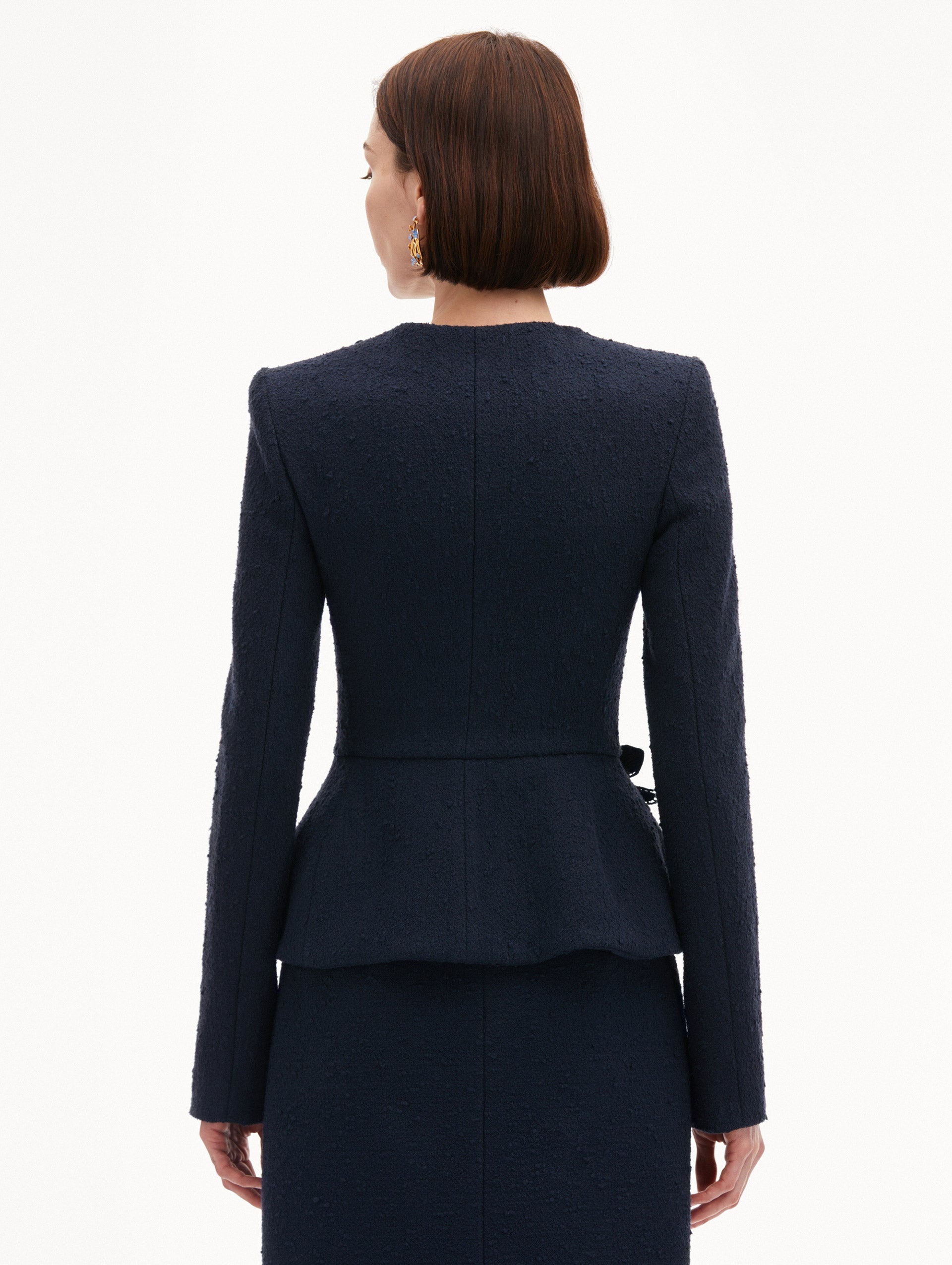 ORCHID EMBROIDERED TWEED JACKET - 4