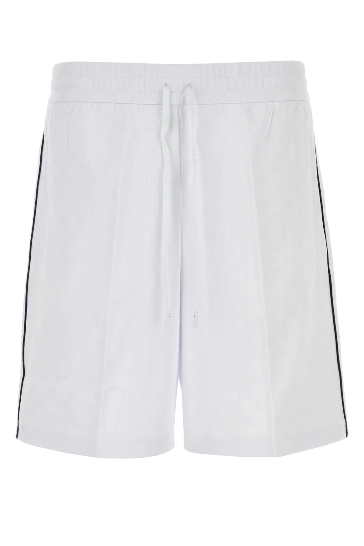 Gucci Men Embroidered Nylon Blend Bermuda Shorts - 1