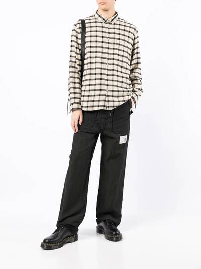 Maison MIHARAYASUHIRO pinstripe straight-leg trousers outlook