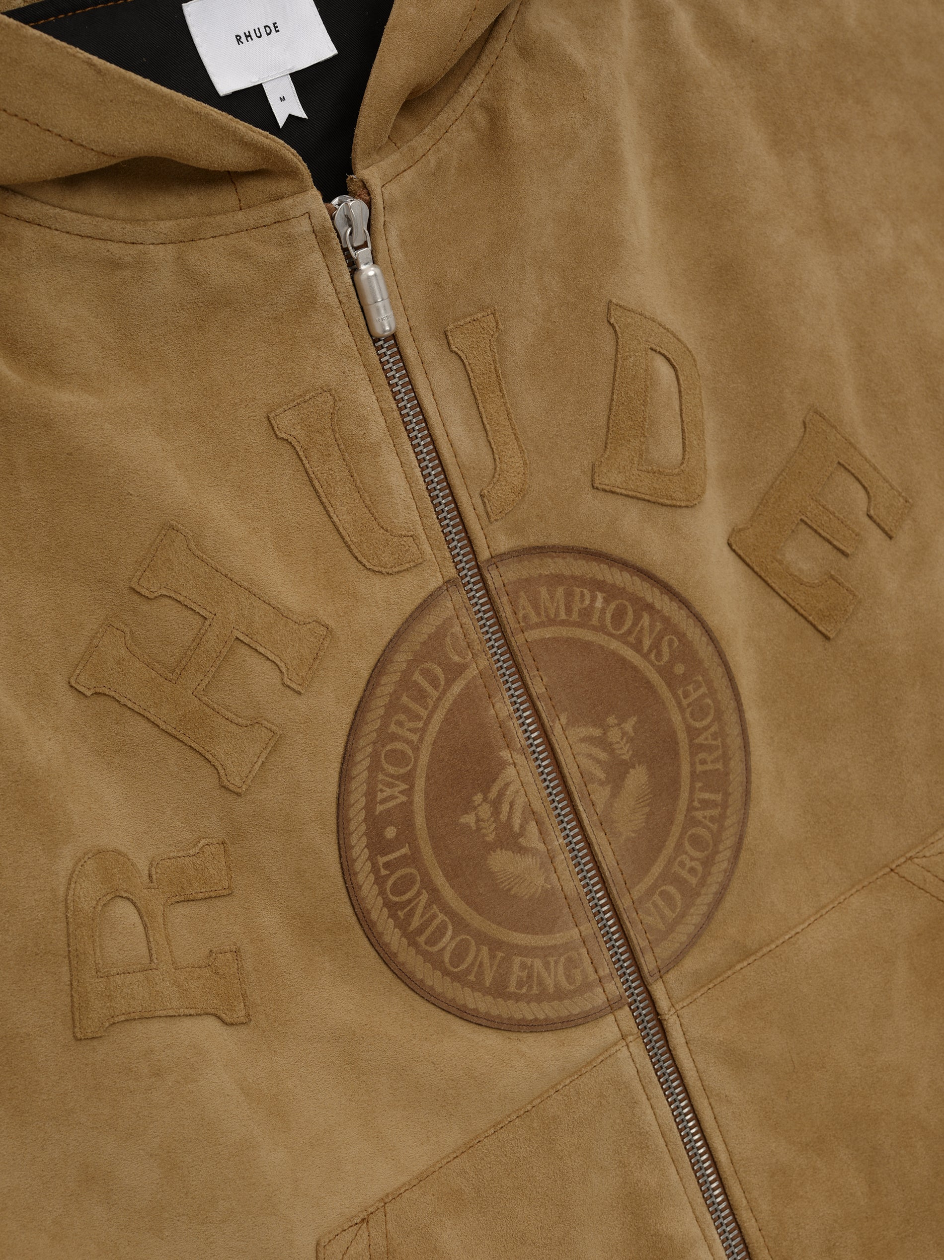SUEDE RHUDE CREST HOODIE - 5