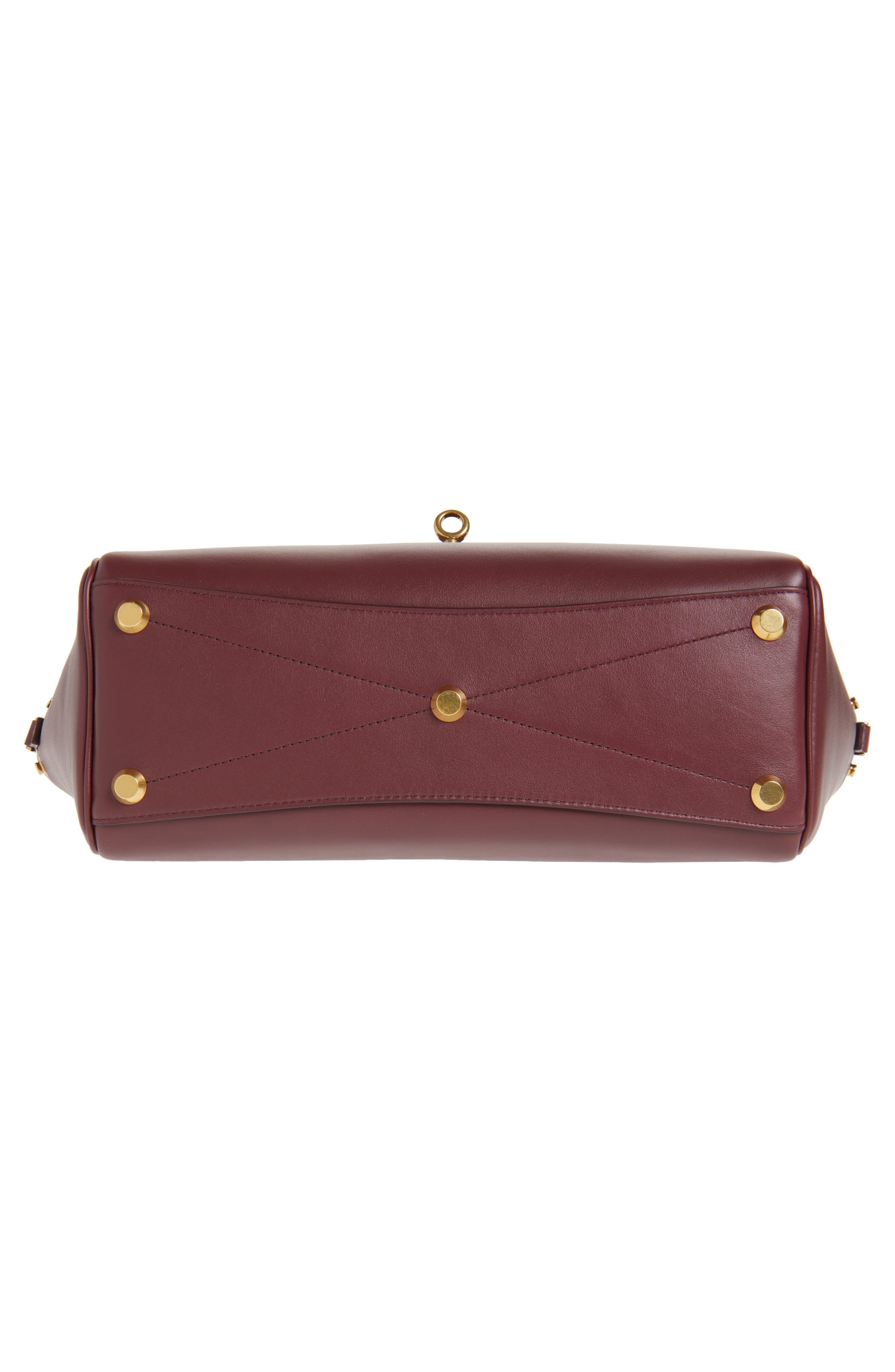 Balenciaga Small Bel Air Leather Tote in 6034 Dark Burgundy at Nordstrom - 8