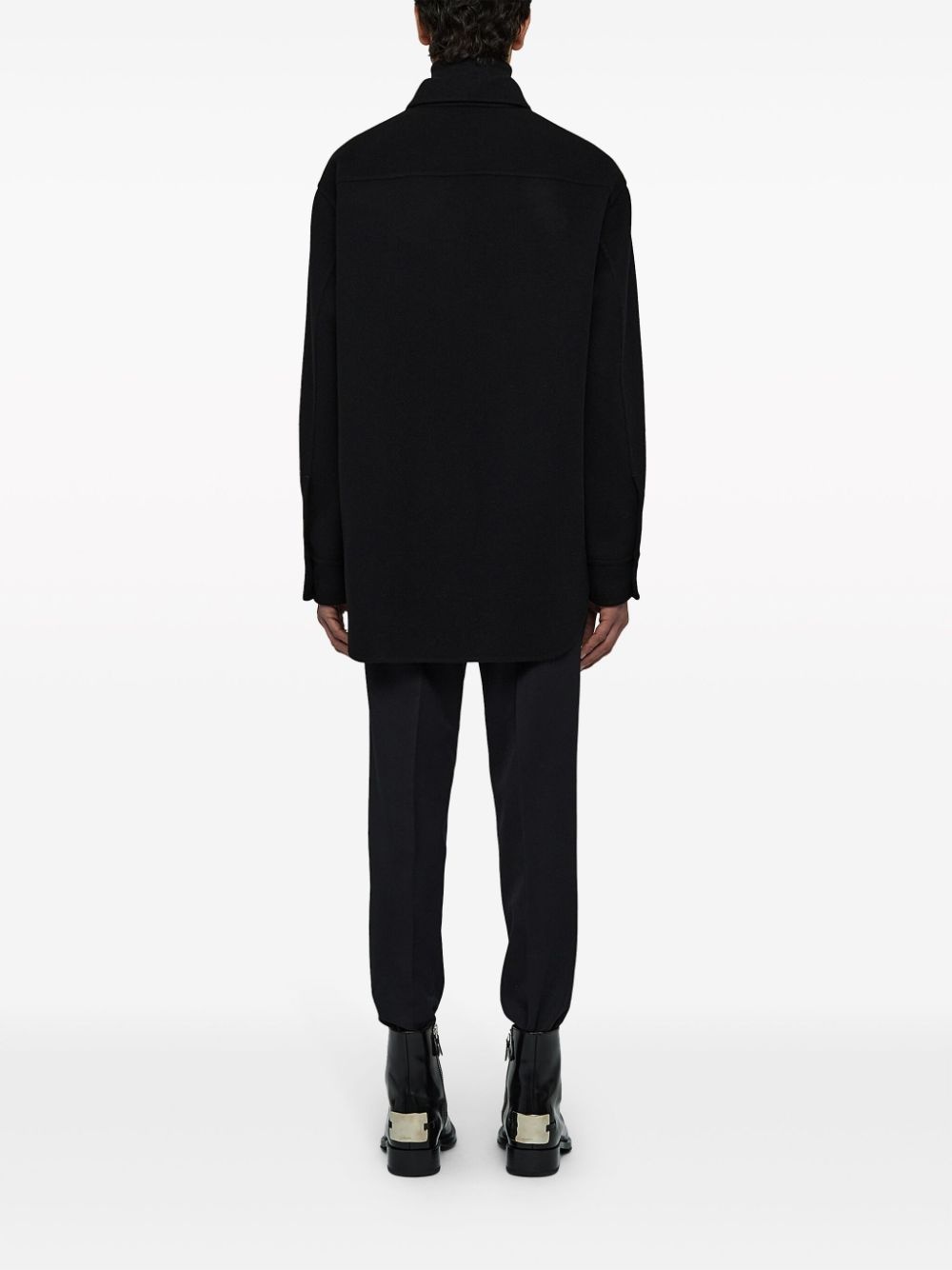 long-sleeve cashmere shirt - 4
