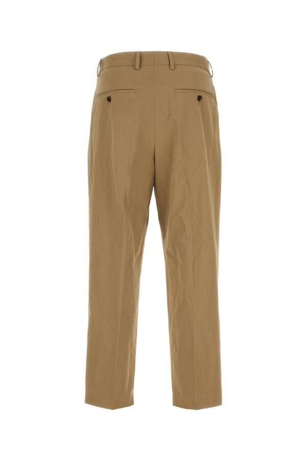 Khaki stretch cotton pant - 2