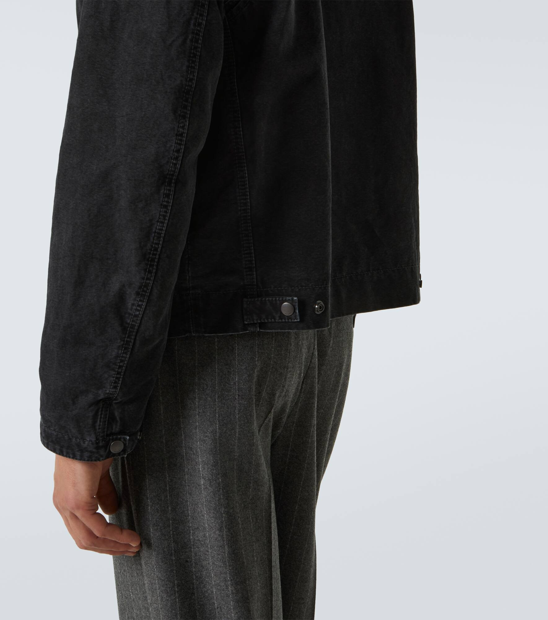 Corduroy-trimmed cotton canvas jacket - 6