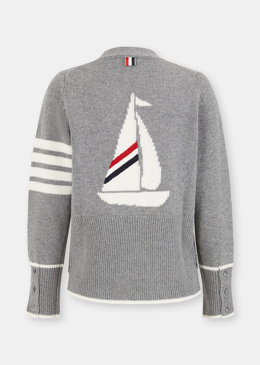 Light Grey Sail Cardigan - 2