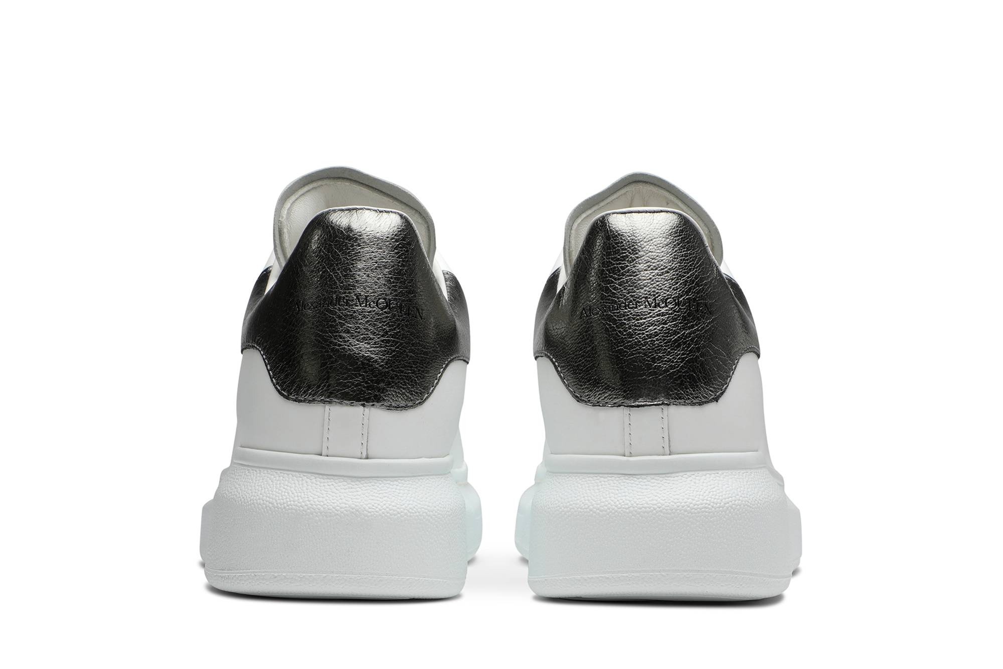 Alexander McQueen Wmns Oversized Sneaker 'Bleach White Silver' - 6