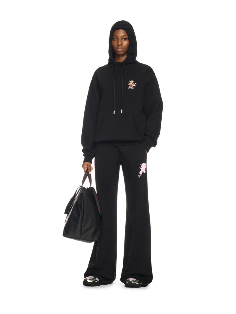 Off-White Black Bookish Fresco Hoodie outlook
