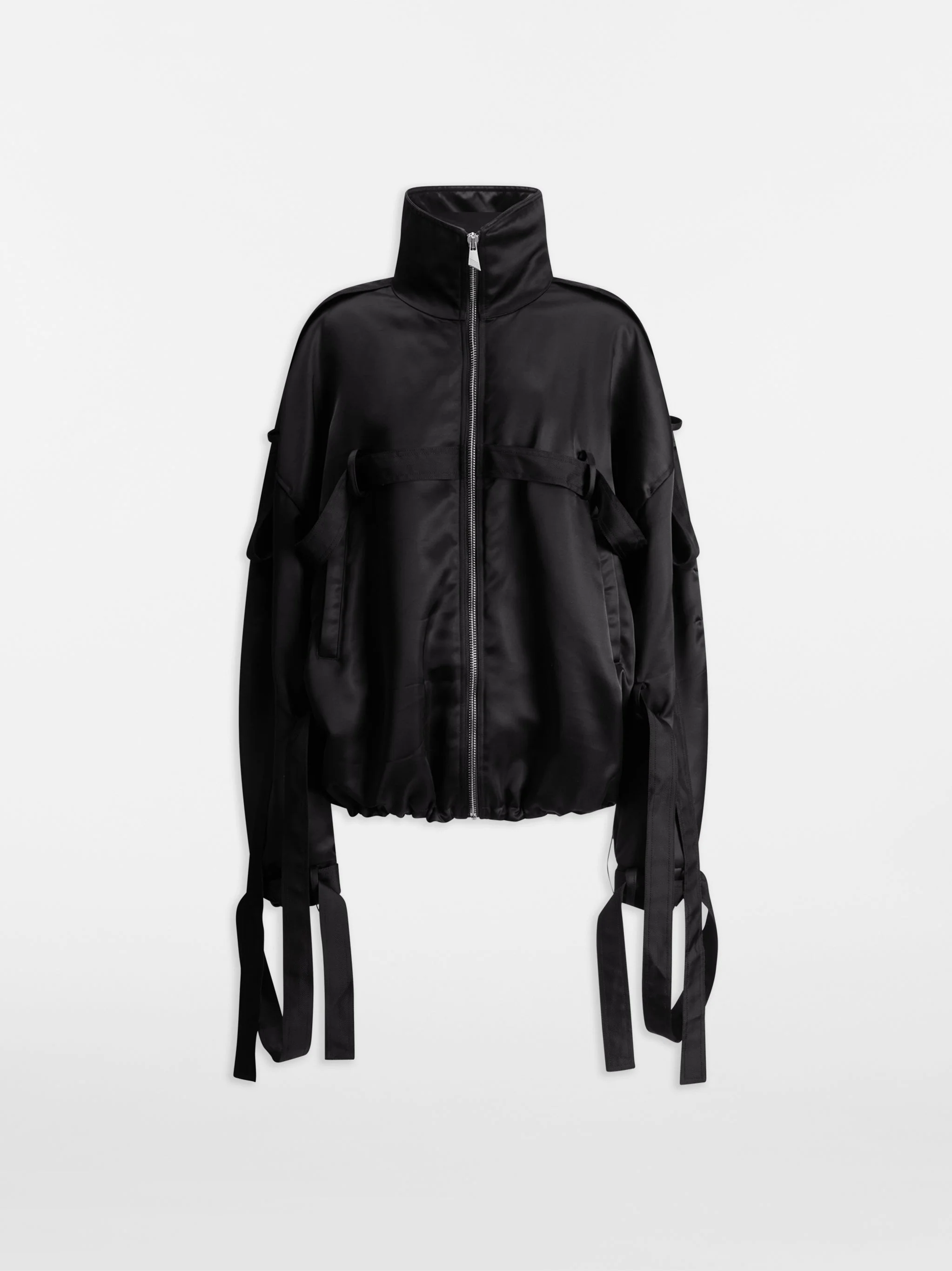 BLACK BOMBER JACKET - 1
