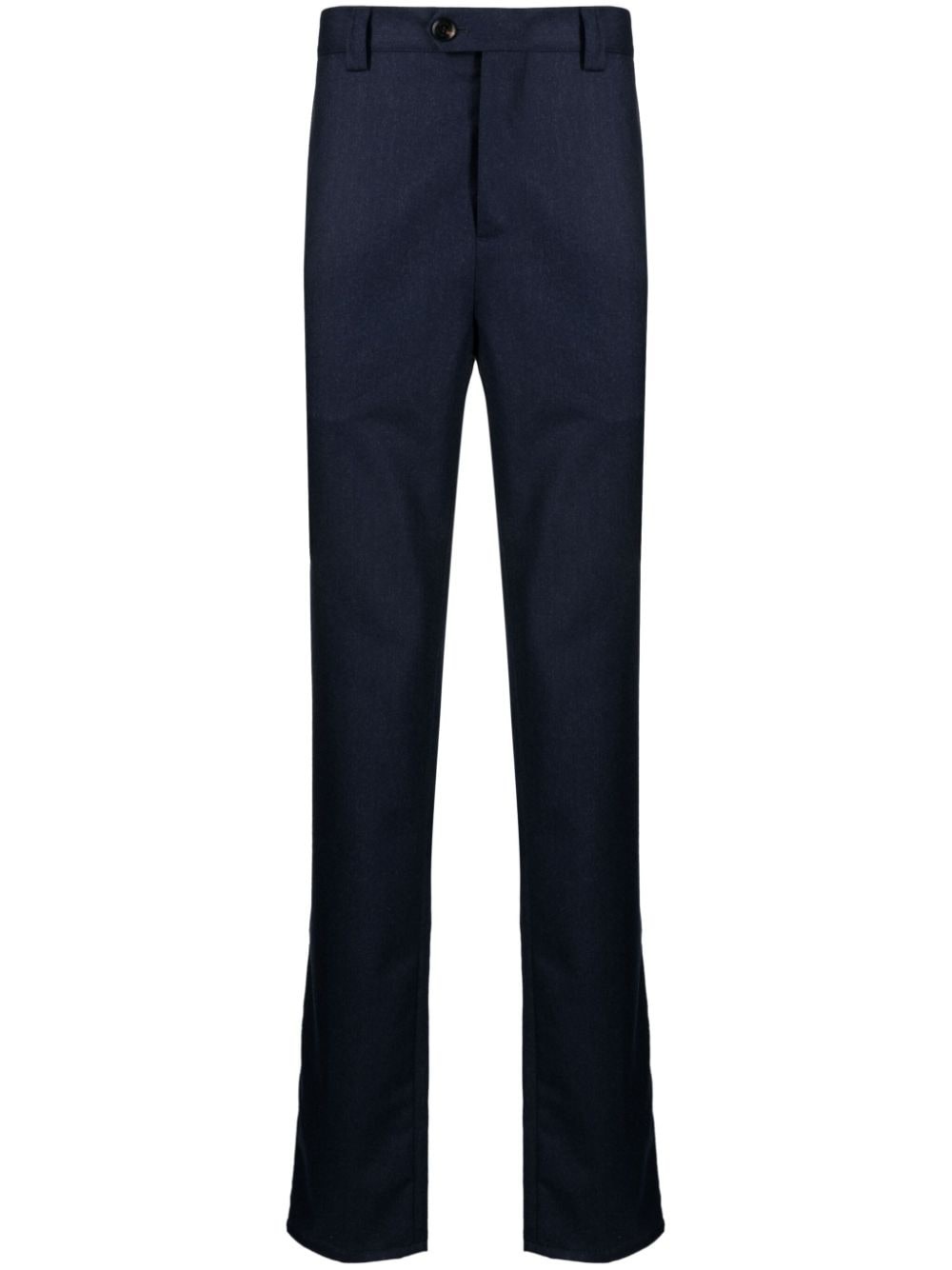 straight-leg wool trousers - 1