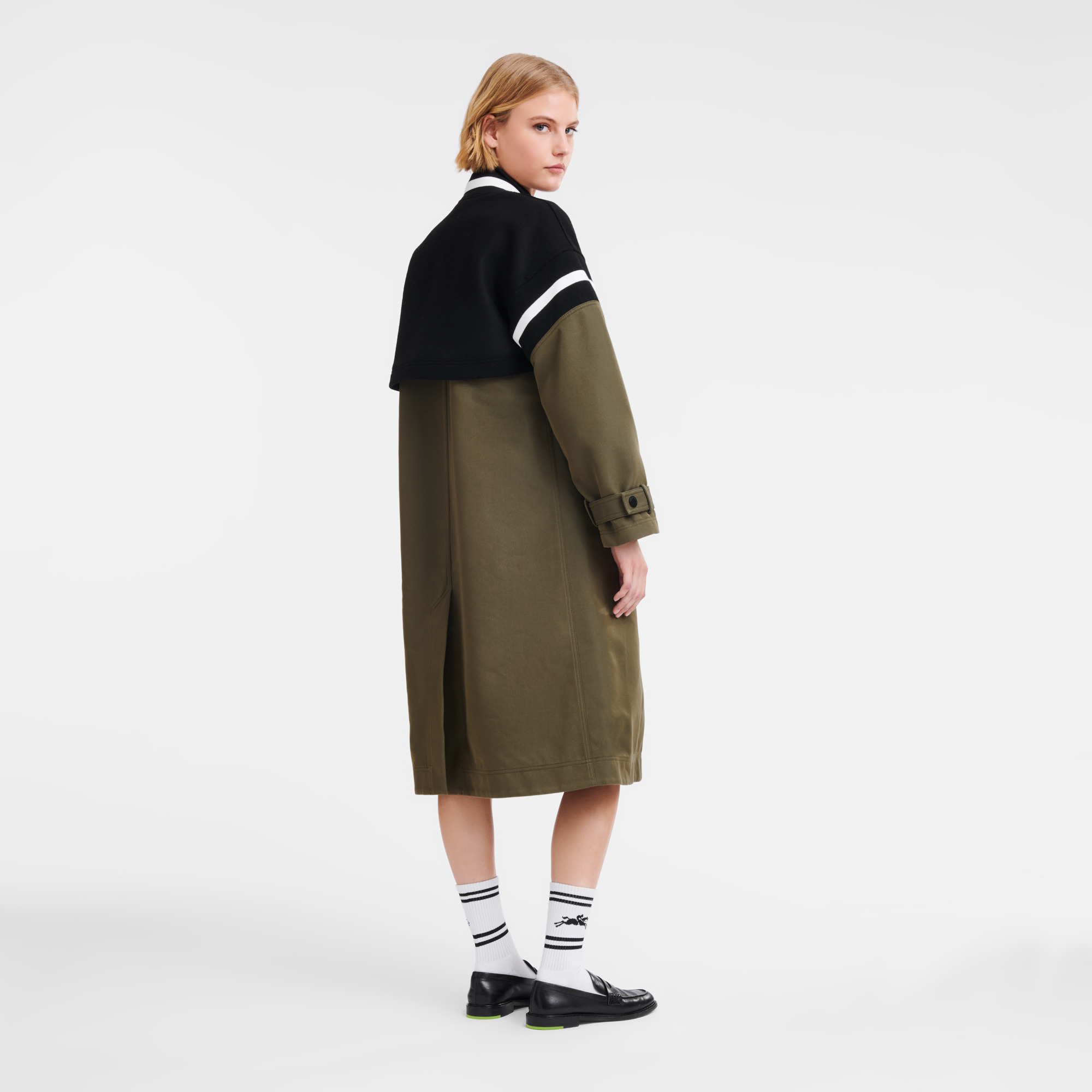 Teddy spirit trench Khaki - Gabardine and wool - 3