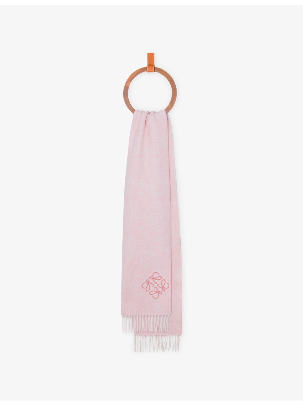 Anagram-Pattern Wool And Cashmere-Blend Scarf - 3