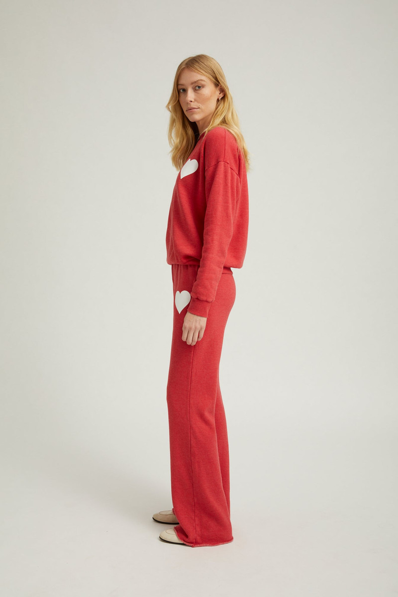 RED HEART STRAIGHT LEG SWEATPANTS 4