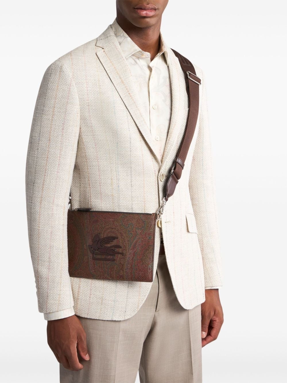 Pegaso-motif shoulder bag - 2