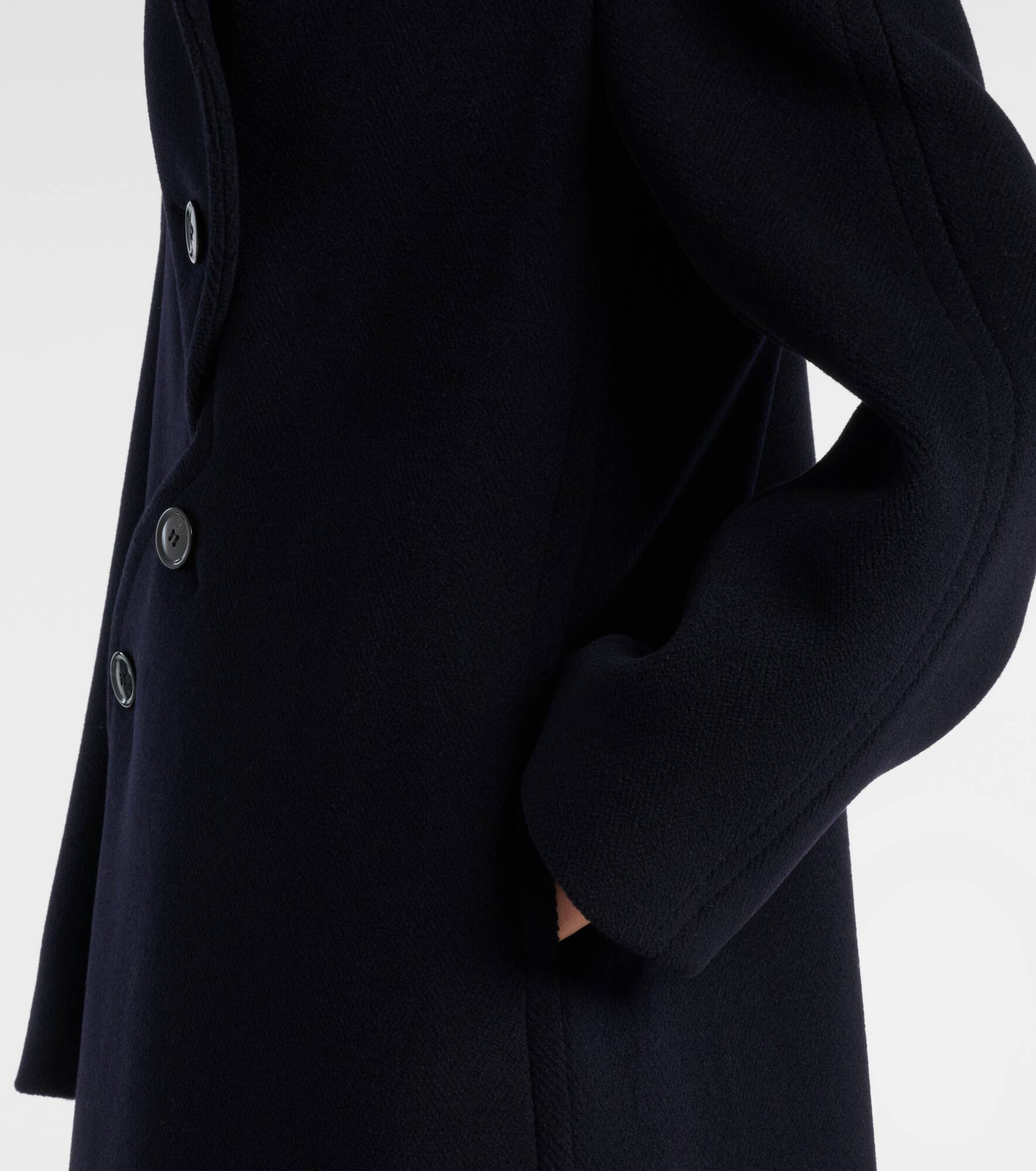 Asymmetric wool coat - 6
