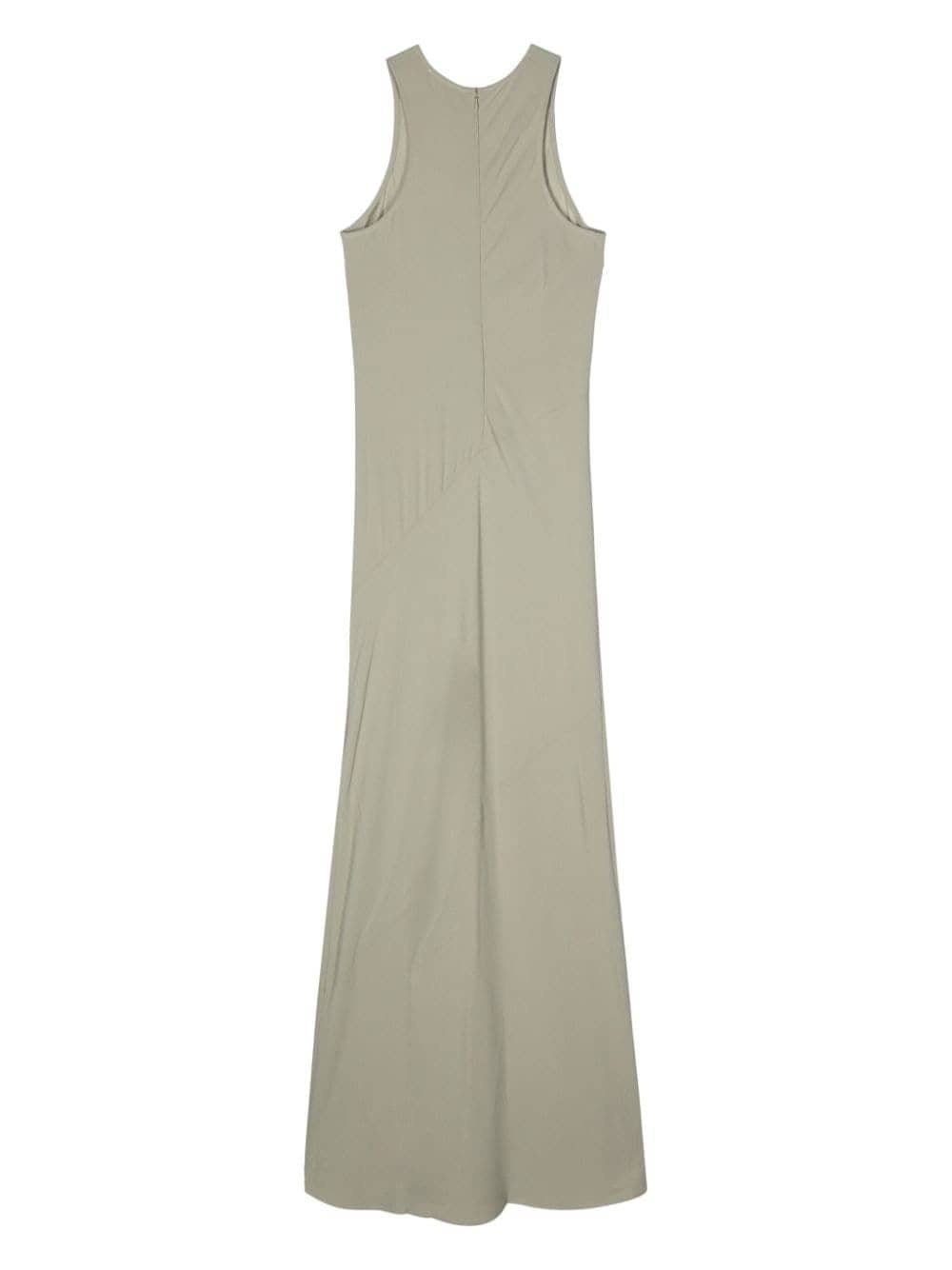 crepe sleeveless maxi dress - 2