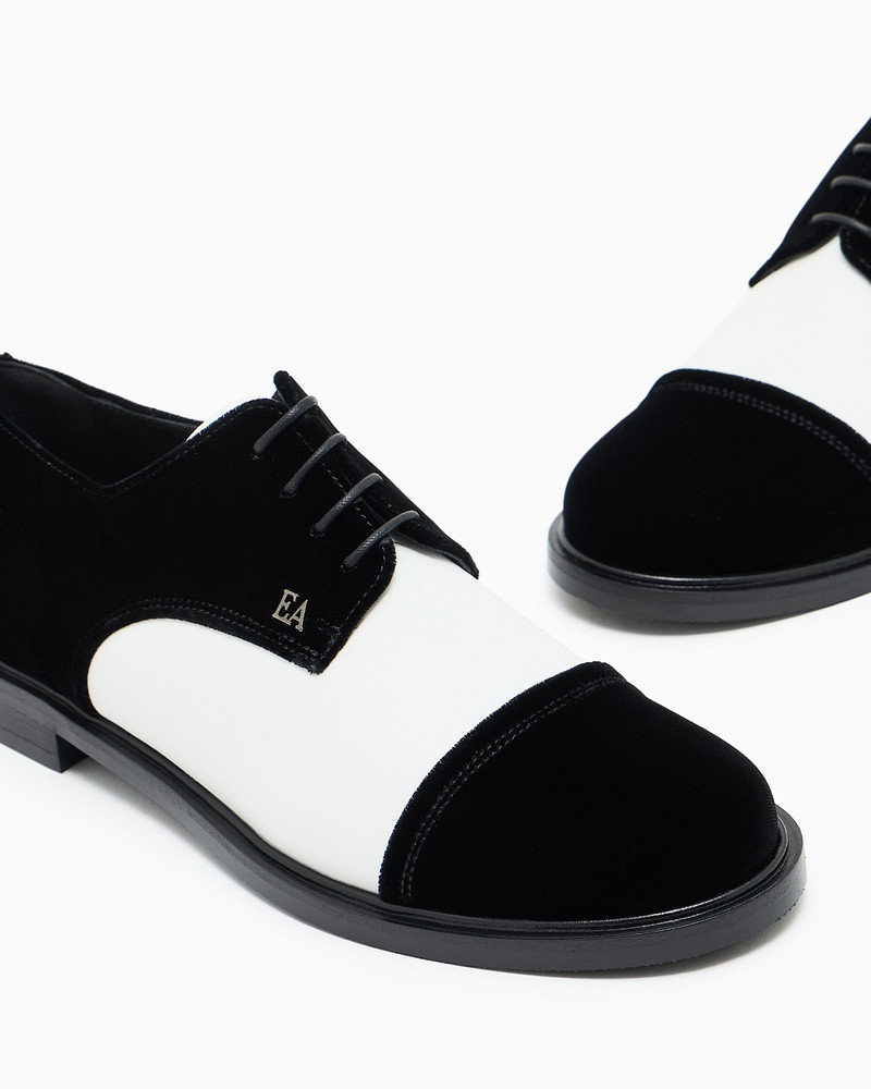 VELVET BROGUES WITH NAPPA-LEATHER DETAILS 5