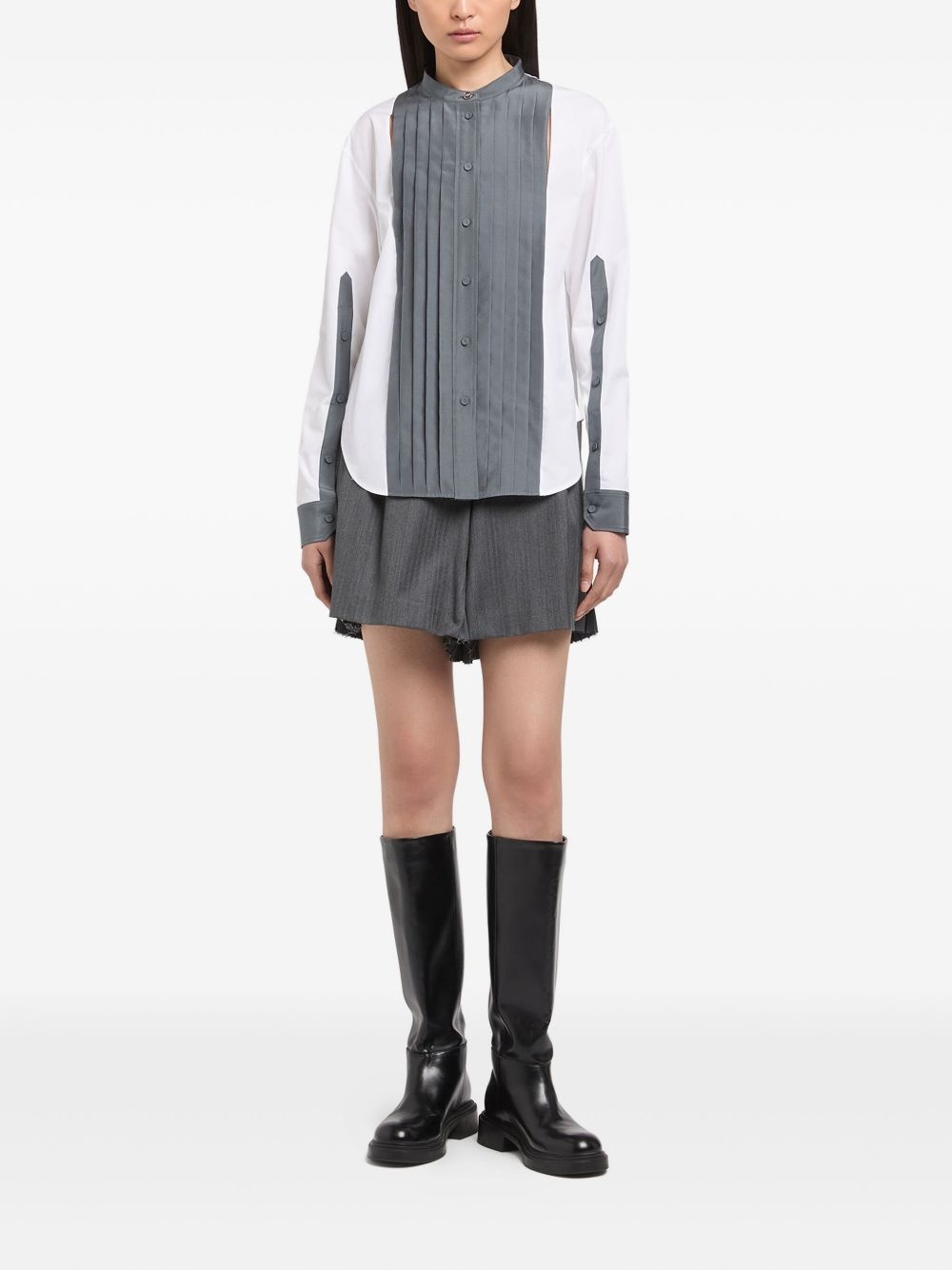pleated shorts - 2