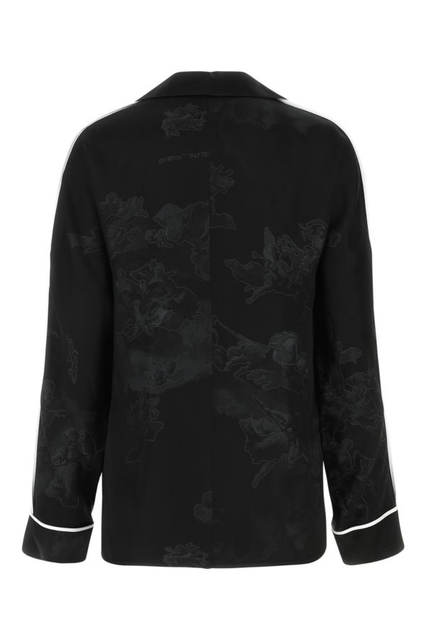 Embroidered satin shirt - 3