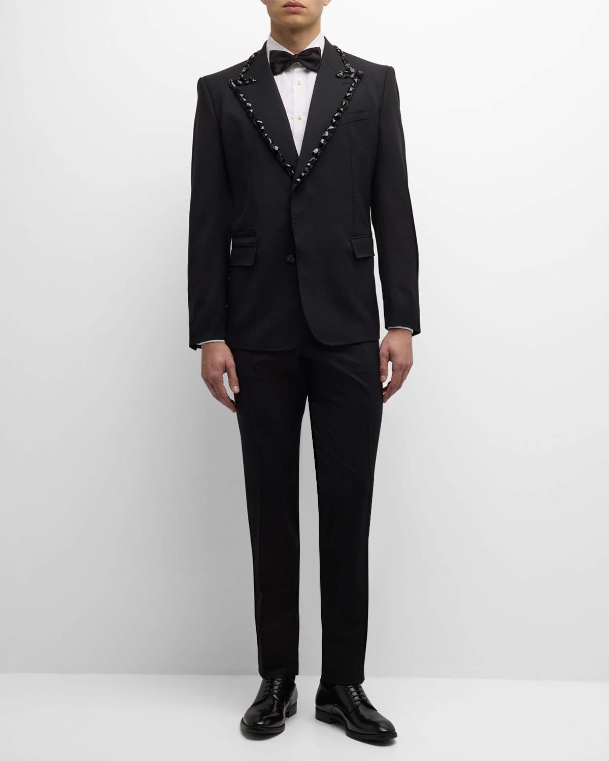 Men's Beaded Tuxedo Jacket - 3