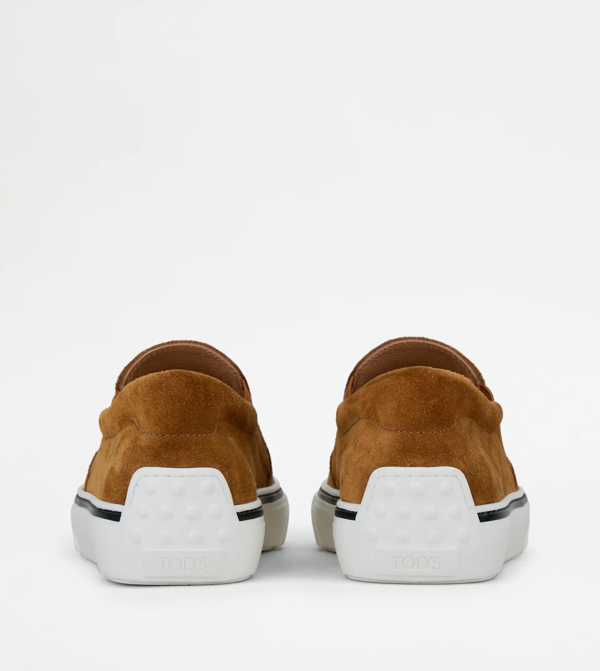 SLIP-ONS IN SUEDE - BROWN - 2