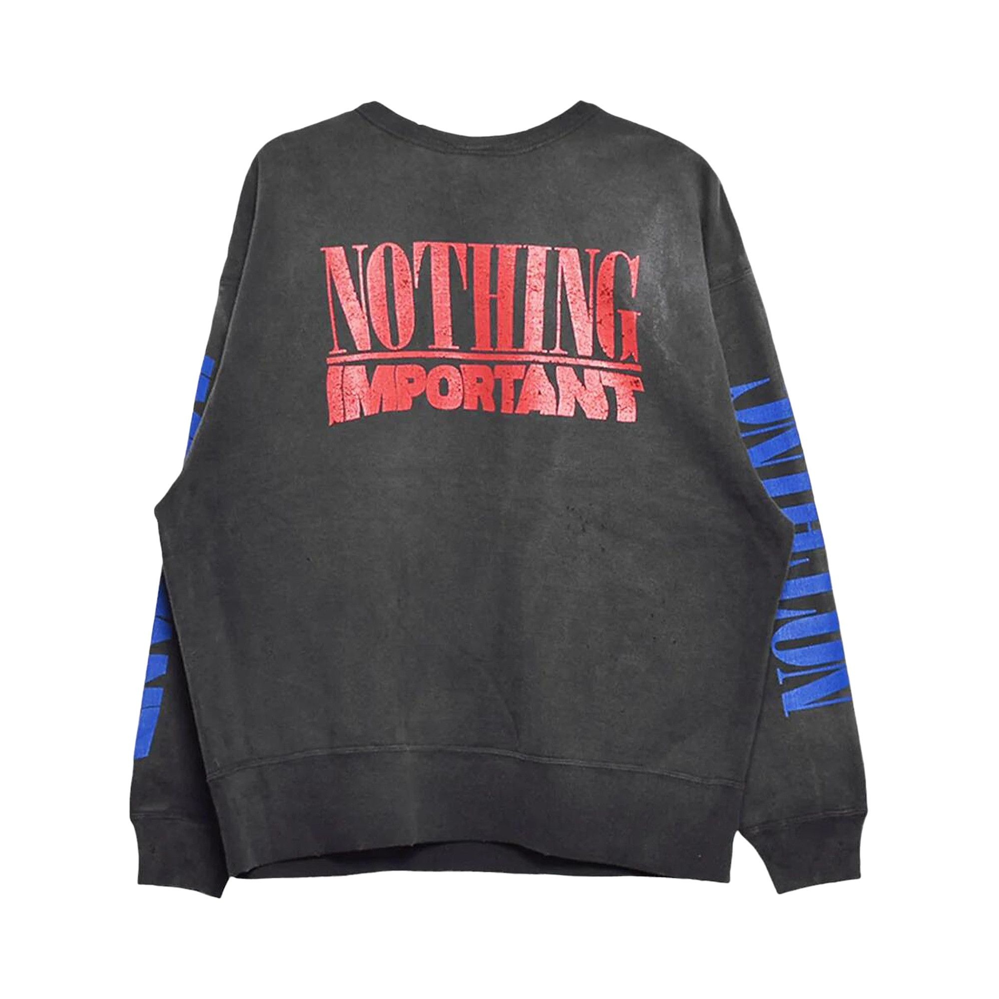 SAINT Mxxxxxx x Kosuke Kawamura Nothing Important Long-Sleeve Tee 'Black' - 2