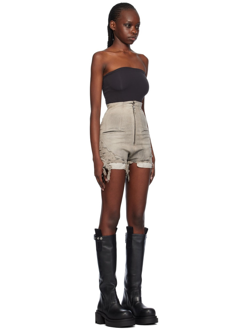 ripped-detailing high-waist shorts 2