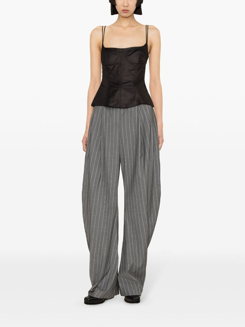 Stella McCartney corset-style peplum tank top outlook