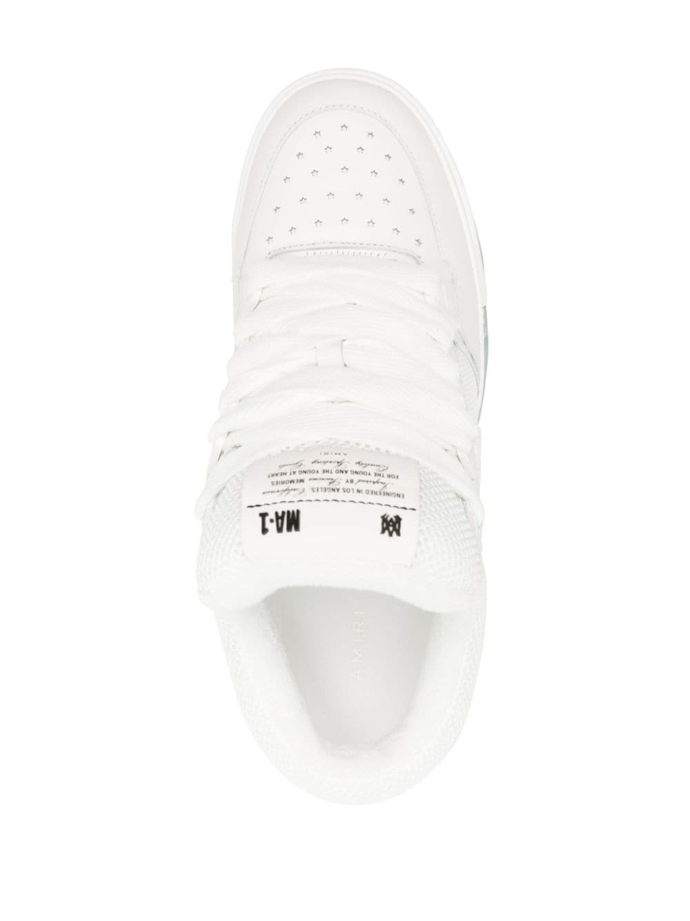 MA-1 leather-trim mesh sneakers - 4
