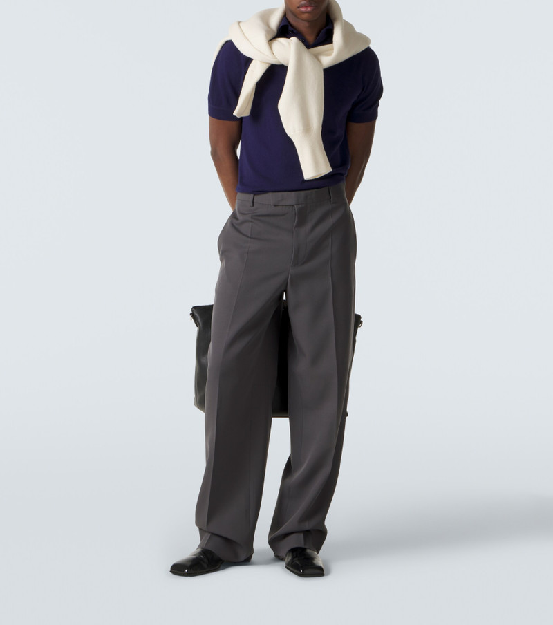 Allude Cotton, silk, and cashmere polo shirt outlook