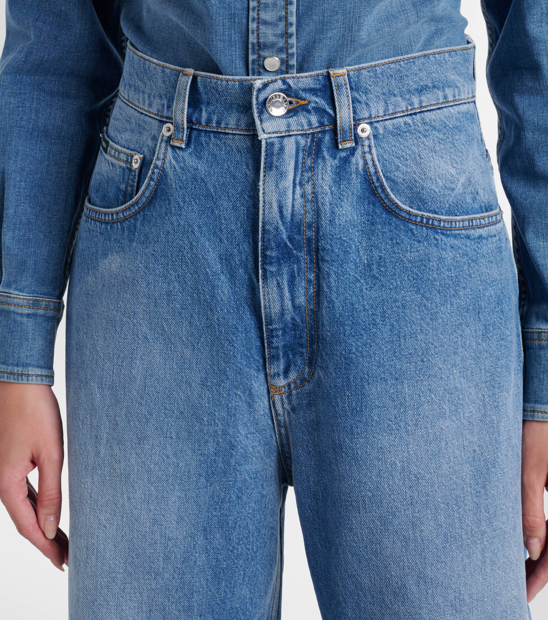 High-rise wide-leg jeans - 4