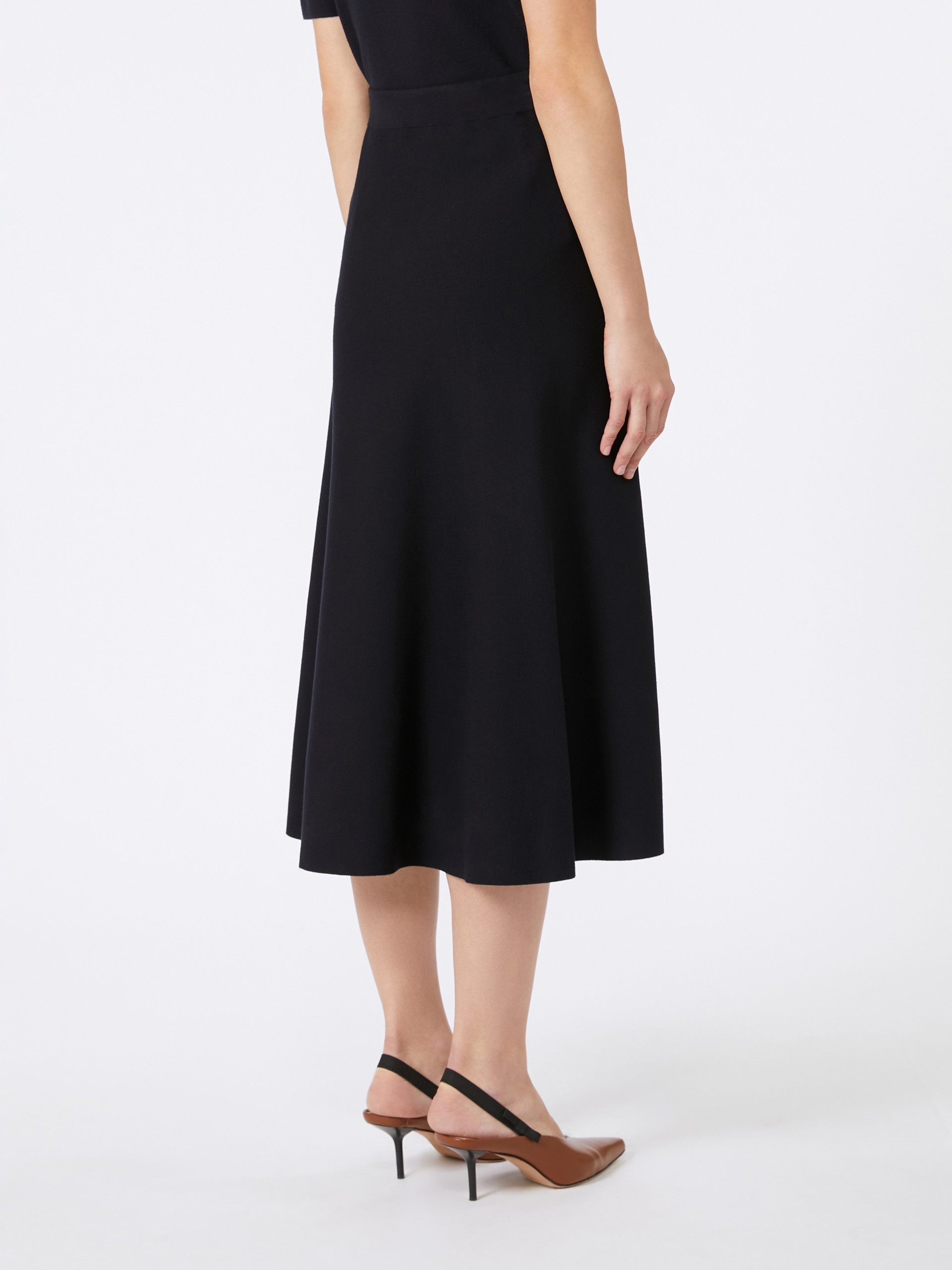 GIUSY Flared viscose skirt - 4