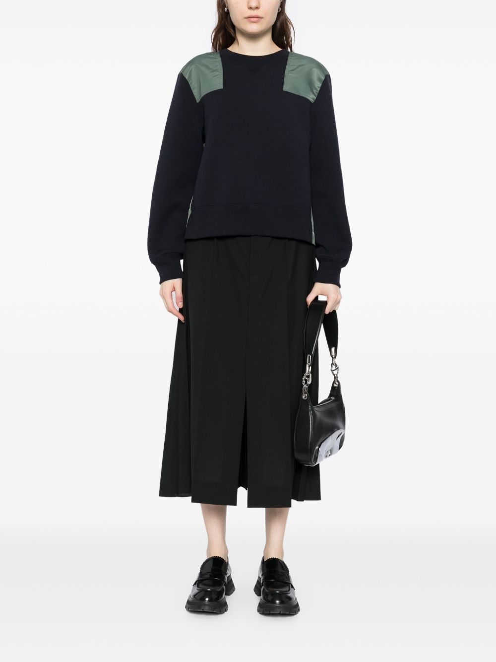 panelled sweatshirt - 2