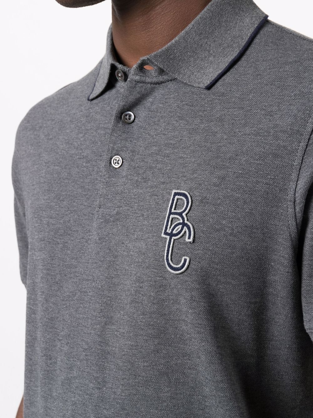 embroidered logo polo shirt - 5