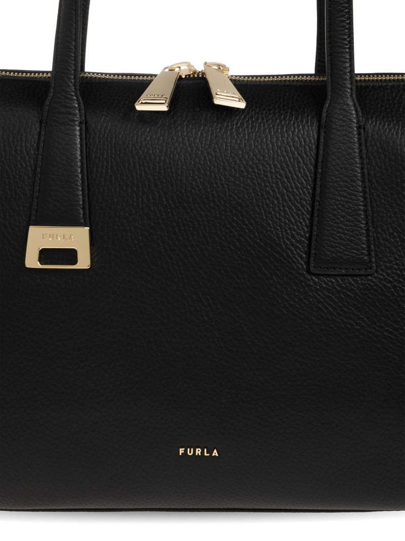 top handle leather tote bag 6