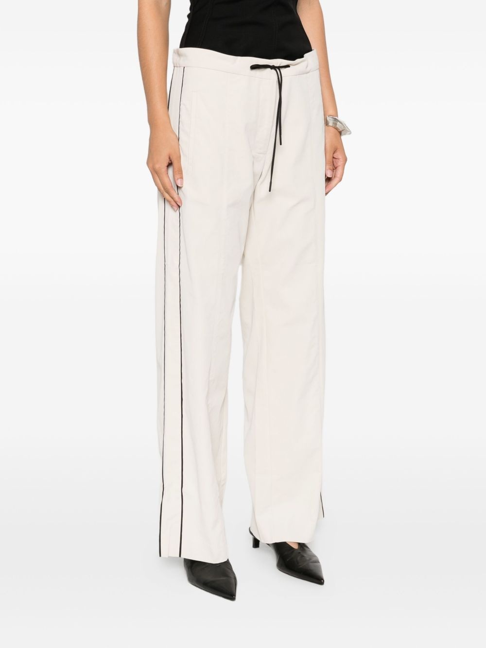 elasticated-waistband track pants - 3