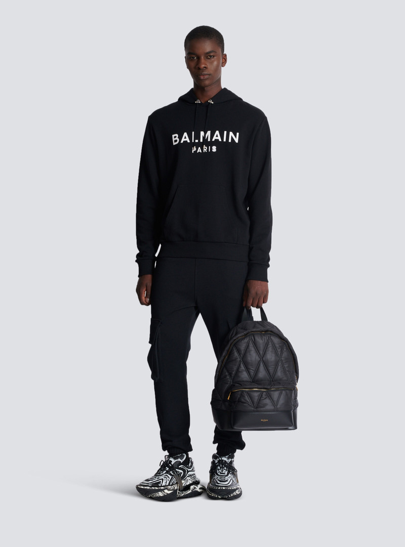 Balmain Printed Balmain Paris hoodie outlook