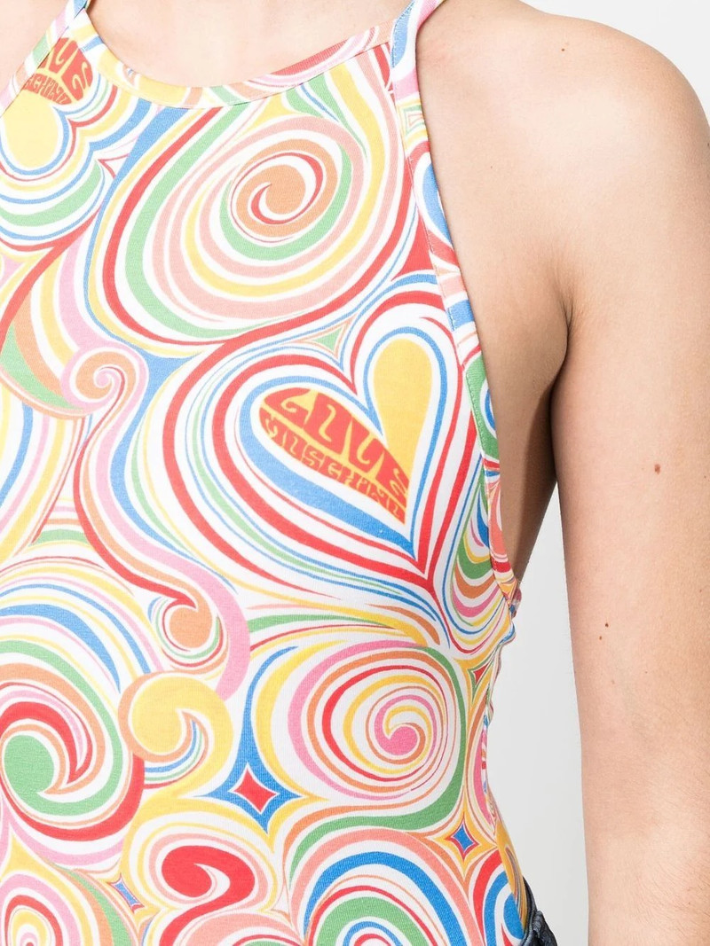 swirled heart-print vest top 5