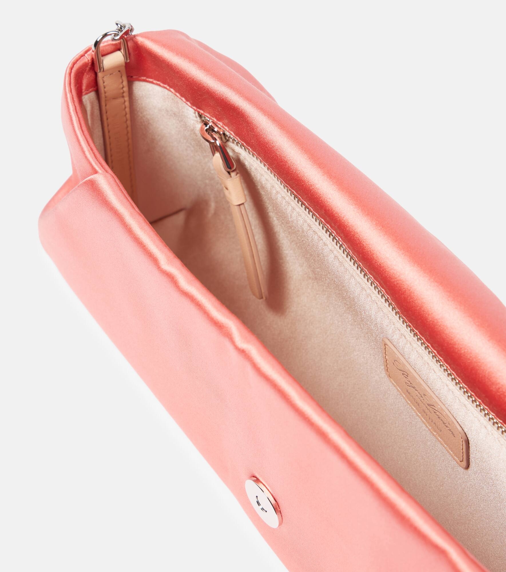 Efflorescence embellished satin clutch - 3