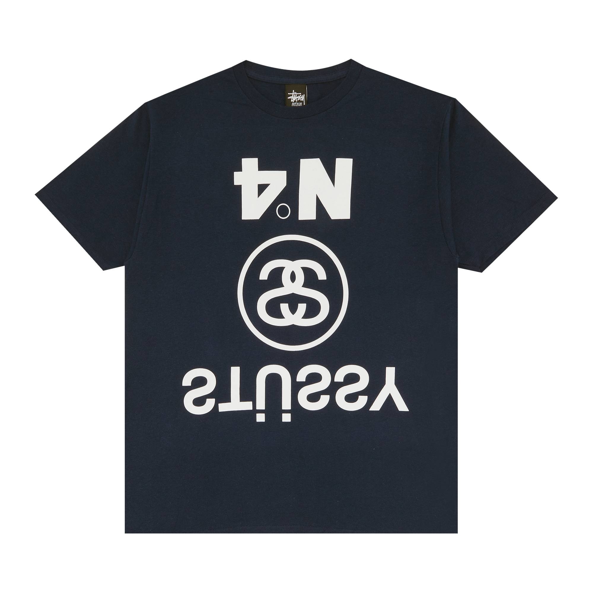 Stussy Upside Down Tee 'Navy' - 1