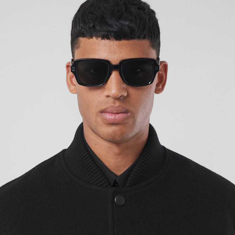 Logo Detail Rectangular Frame Sunglasses 3