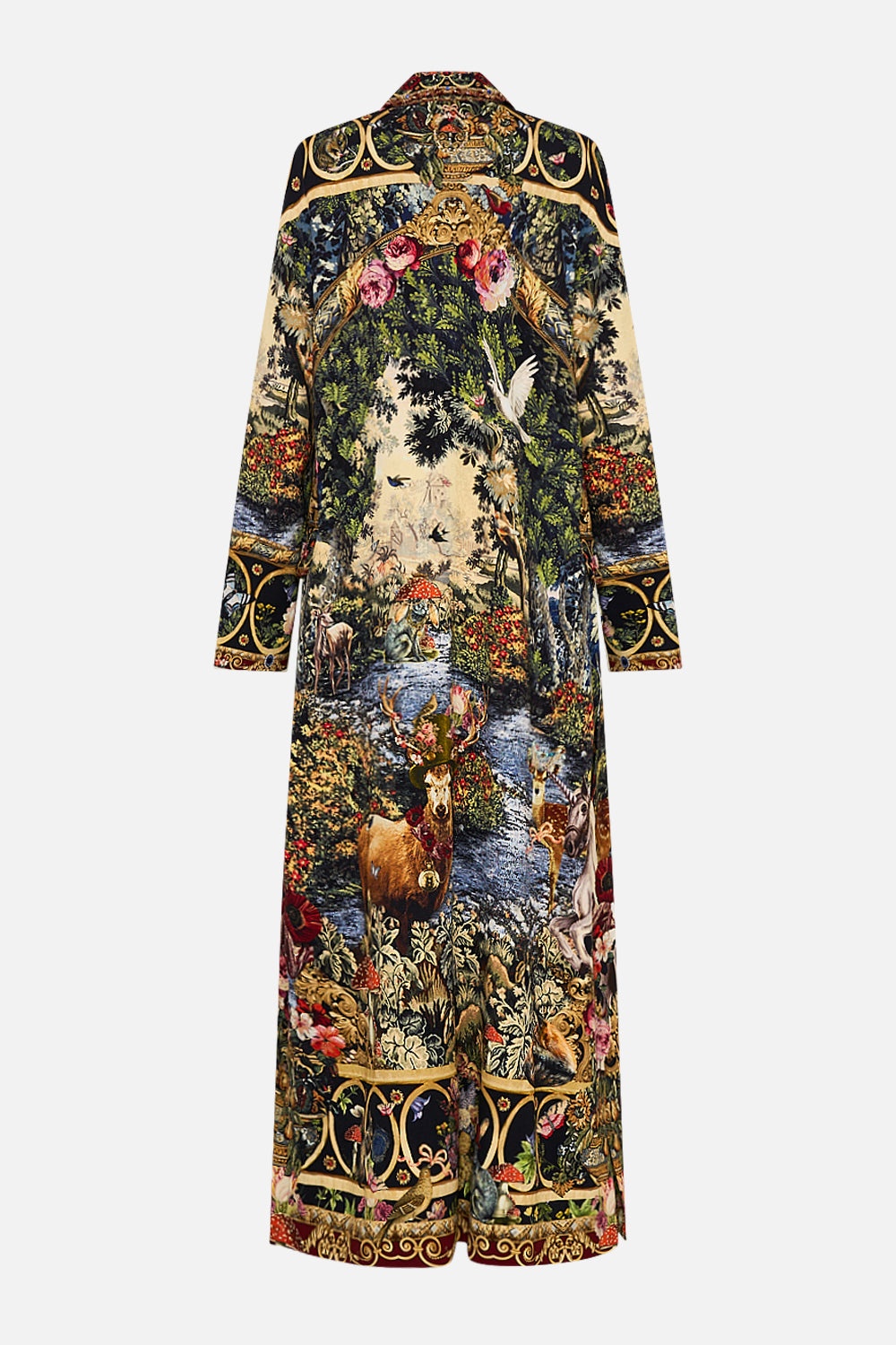 COAT WITH WIDE CUFFS AND SHORT SIDE SPLITS - 7