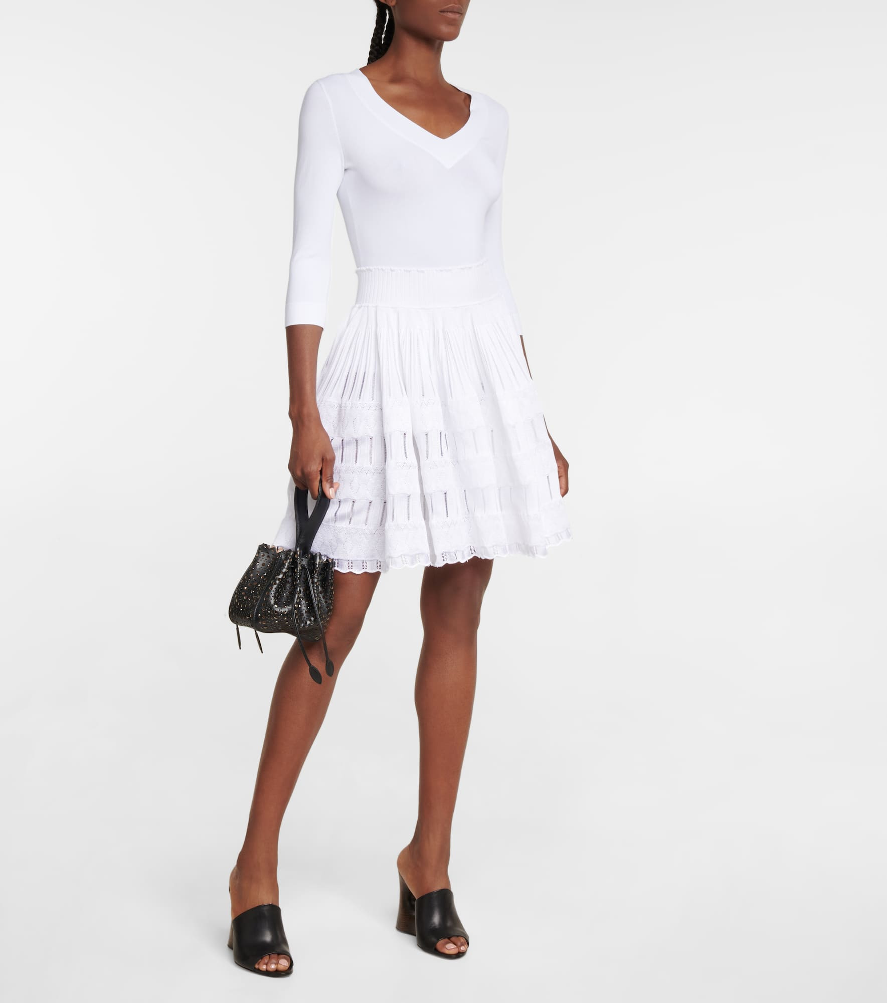 Crinoline pleated miniskirt - 2