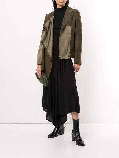 Y's asymmetric panel jacket outlook