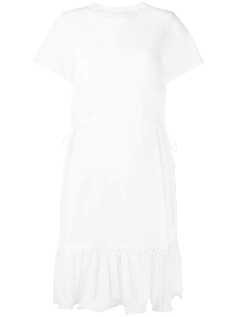 ruffle-trim shift dress - 1