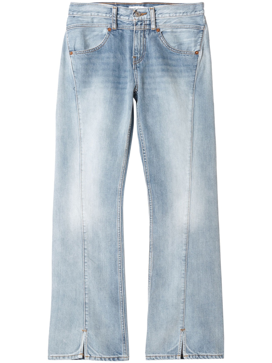 Mid Rise Kick Flare Jeans - 1