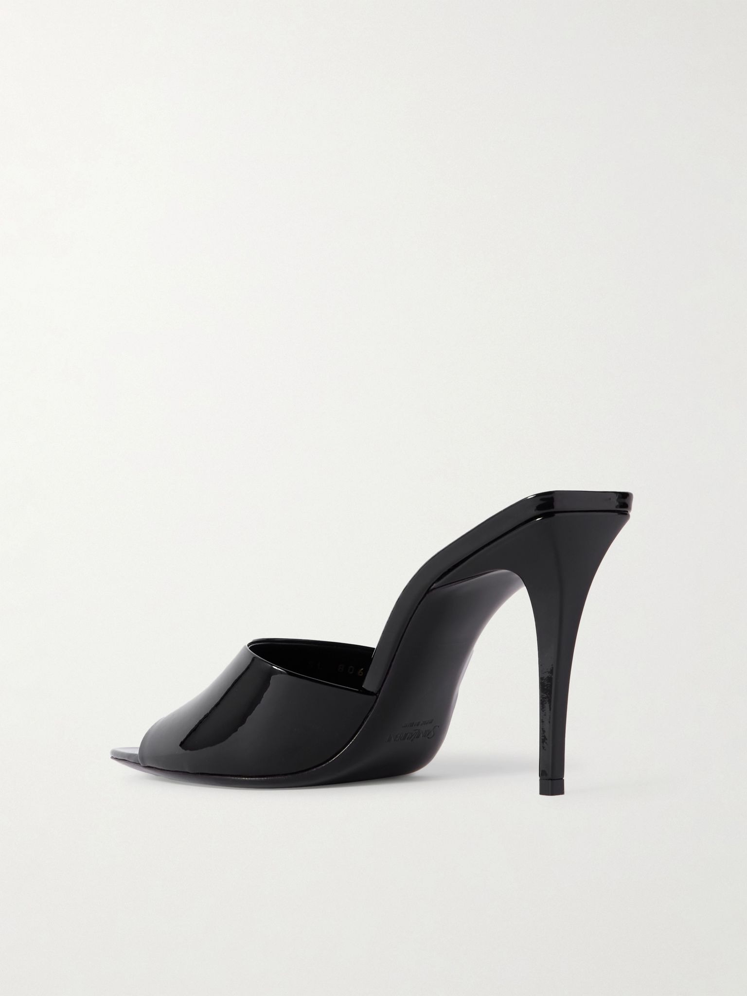 Romy patent-leather mules Black - 3