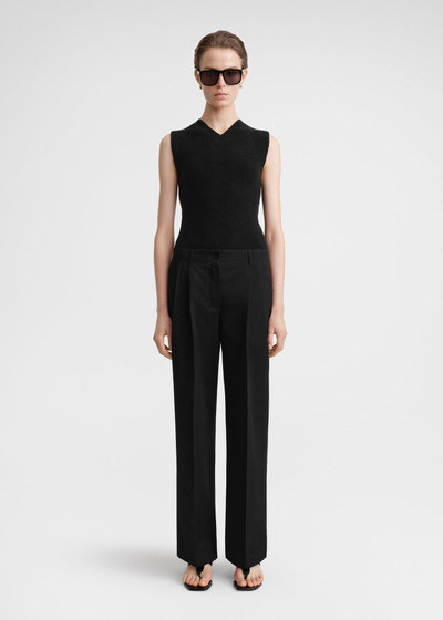 Totême Relaxed chino trousers black outlook
