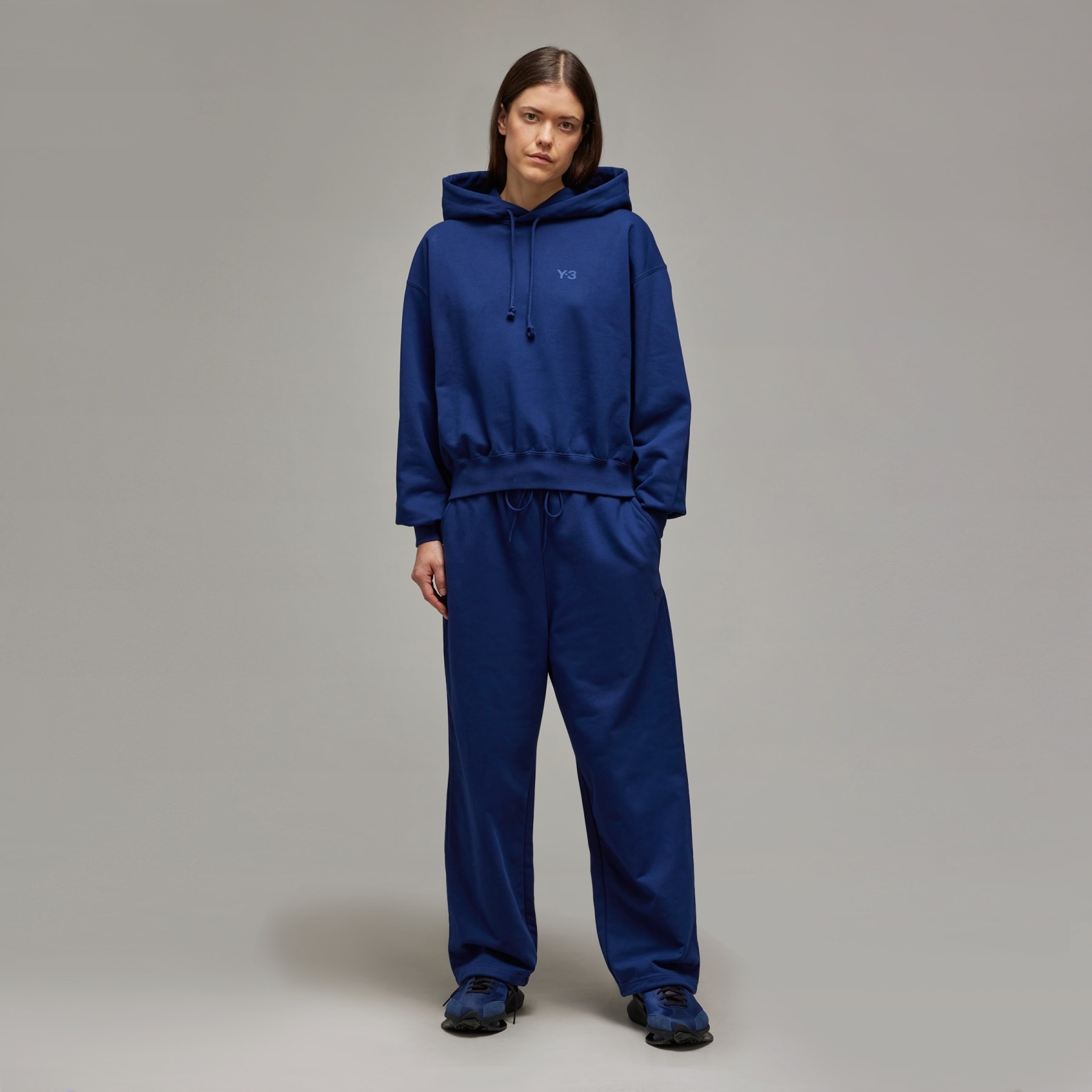 Y-3 French Terry Wide Leg Pants - 5